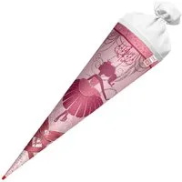 Roth Schultüte Roth Schultüte Ballerina Glitter rund Filzverschluss 70cm