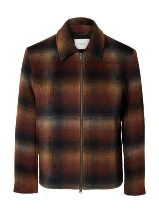 selected men - SLMLAUGHLIN WOOL BLEND JKT #S Braun - Gr. - M