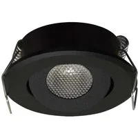 V-TAC LED Einbaustrahler LED Mini Spot Einbaustrahler Unterbauspot Einbauspot Mini Leuchte, Neutralweiß, 1,5w, 104 Lumen, Ø52x20mm, schwarz, Lochmaß: Ø43mm, Aluminium, schwenkbar