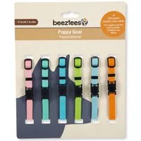 Beeztees Hunde-Halsband Hundehalsband für Welpen klein - 6er Pack