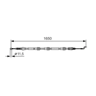 Bosch Handbremsseil hinten links rechts VW Transporter T5