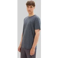TOM TAILOR Denim T-Shirt T-Shirt (im Einserpack) T-Shirt in Melange Optik