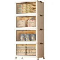 Seven Comfort Mehrzweckschrank Kunststoff Schmaler Rollcontainer, mit Türen, faltbar, Magnetverschluss