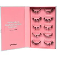 GirlGotLashes Bandwimpern GirlGotLashes DIY Wimpernverlängerung für Zuhause 5 Wimpernpaare, 5-7 Tage Haltbarkeit, besonders vielfältige Looks
