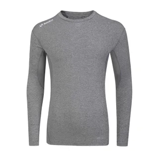 Sondico - Base Layer Oberteil für Herren, Langärmlig (Grau meliert)