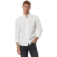 Marc O'Polo Langarmhemd regular fit aus Bio-Baumwolle, Button-down-Kragen, mit Struktur