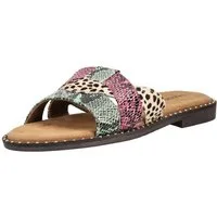 Lazamani Lazamani Pantoletten Leder/Textil Pantolette