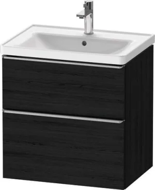 Duravit D-Neo Waschtischunterbau wandhängend Eiche Schwarz Matt 634x452x625 mm - DE4354070160000 DE4354070160000