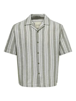 only & sons - Hemd - Onswalker braun - Gr. - L