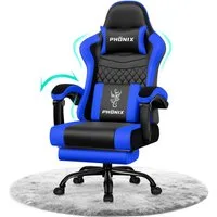 Adormii Gaming-Stuhl Gaming Stuhl ergonomisch Gaming Chair Bürostuhl verstellbare (Gaming Stuhl mit verstellbaren Lendenkissen, Armlehne und Kopfstütze, Gamer Stuhl Bequeme Sitzkissen), gepolsterter Gaming-Stuhl, bis 150 kg Belastbarkeit