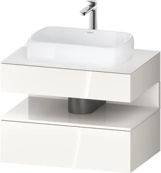 Duravit Qatego Konsolenwaschtischunterbau wandhängend Weiß Hochglanz 800x550x600 mm - QA473002222001 QA4730022220010