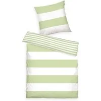 TOM TAILOR HOME Wendebettwäsche SIENA in Gr. 135x200cm, 155x220cm oder 200x220cm, Renforcé, 2 teilig, gestreifte Bettwäsche aus Baumwolle, Bettwäsche mit Wendeoptik