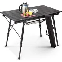 Arebos Campingtisch 120x70 cm Reisetisch faltbar, klappbar für Camping, Picknick & Balkon, Belastbarkeit: 30 kg