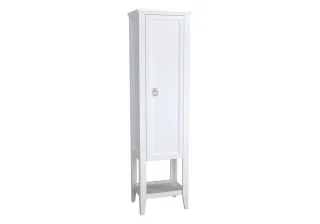 VitrA Valarte Hochschrank Breite 54 cm Höhe 197 cm 1 Tür Türanschlag rechts Weiß Matt,62243 62243