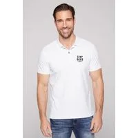 CAMP DAVID Poloshirt mit kleiner Logo-Stickerei auf Brusthöhe