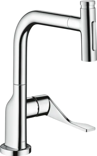 Hansgrohe Spültischmischer 230 Select 2jet Axor Citterio Ausziehbrause chrom, 39863000 39863000