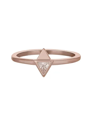 cai Ring 925 Silber rosévergoldet mit Zirkonia Dreieck