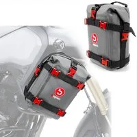 Bagtecs Rahmentasche Set Sturzbügeltaschen für Schutzbügel Motorrad # G3R 2x 6 l Paar