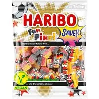 HARIBO Süßigkeit, Haribo Konfekt Fan Pixel Lakritz mit Fruchtgummikonfekt Füllung 160g
