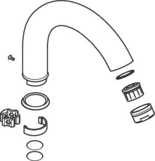 Hansgrohe Auslauf Axor Carlton Zweigriff Waschtischarmatur chrom, 96051000 96051000