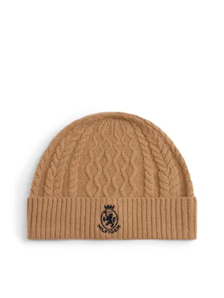 TH CREST KNIT BEANIE timeless camel/space blue - Gr. - OS