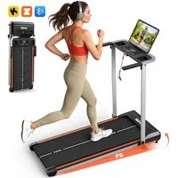 WILGOON Laufband Klappbares Laufband für Zuhause mit Bluetooth & App-Steuerung (Kompakt Laufband 1–12 km/h, 9% Steigung, 2,5 PS Motor, 38×100 cm Lauffläche, leise, inklusive Sicherheits-Key), Bluetooth & App-kompatibel (Zwift/Kinomap), bis 125 kg