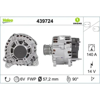 Valeo Generator  140A Audi Seat Skoda VW 439724