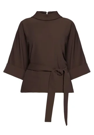 V by Vera Mont - Tunika-Bluse rostbraun - Gr. - 42