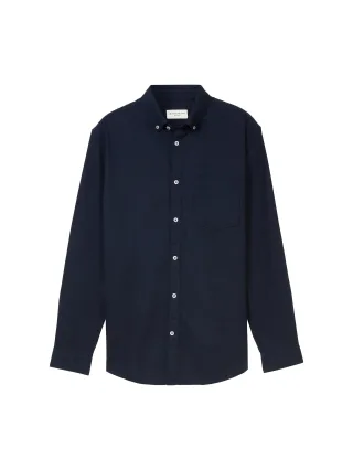 Tom Tailor - Regular Fit Hemd mit Brusttasche sky captain blue - Gr. - XXXL