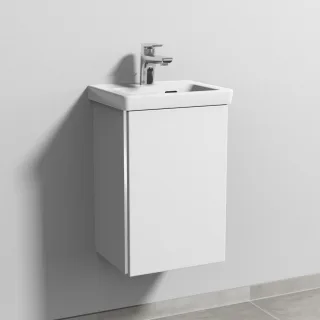 Sanipa 3way Waschtischunterbau zu Villeroy & Boch Subway 3.0 Waschtisch mit 1 Tür, Weiß-Soft BR84143