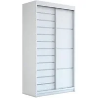 A&J MöbelLand GmbH Schiebetürenschrank COLIN (TOP ANGEBOT! Geräumiger Schrank mit viel Stauraum:6 Regalen und 1 Kleiderstange – -ideal zur Aufbewahrung von Kleidung und Accessoires. TOP PRODUKT! Farbe und Größe (120 cm, 160 cm, 180 cm) zur Auswahl -w