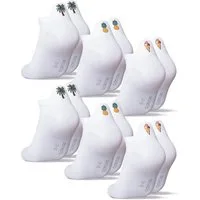 OCCULTO Sneakersocken Damen & Herren Motiv Sneaker Socken 6er Pack (Modell: Luca) (6-Paar)