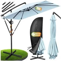 KESSER Ampelschirm, Ø350cm Sonnenschirm inkl. Abdeckung & Wind- & wetterfest