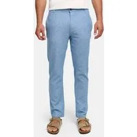 Indicode Leinenhose Herren Chinohose INLino aus Leinen-Baumwoll-Mix mit hohem Tragekomfort