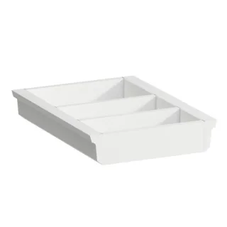 LAUFEN Space Ordnungssystem H4954011606311 20x4,5x27,4cm, für kleine Schubladen, weiß