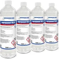 Ravensberger Chemie Isopropanol 99,9% - 1 Liter Reinigungsalkohol (4x 1 Liter Flasche von Ravensberger Chemie - Premium IPA 99,9 % – Für Haushalt, Elektronik & Werkstatt)