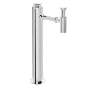 VitrA Plural Stand-Zu-/Ablaufsystem A45160 chrom, kurz, für Waschtisch-Unterbau