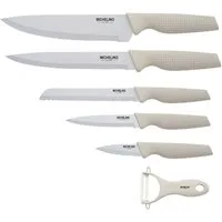 Michelino Messer-Set 6-tlg. Messer-Set Schneideset mit Sparschäler Serie Alythia