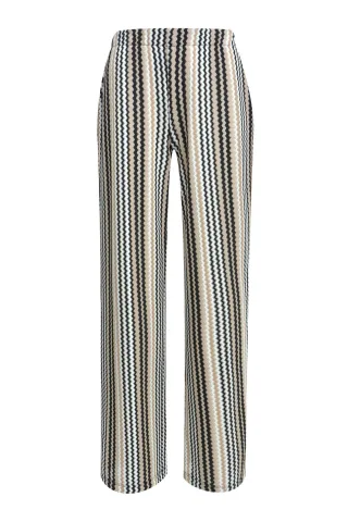 Smith&Soul - Long Striped Pants camel print - Gr. - S