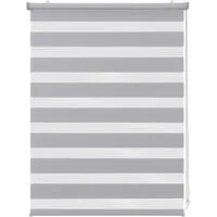 Doppelrollo Klemmfix ohne Bohre verdunkelnd Fensterrollo Seitenzugrollo Grau, Sekey, Klemmfix, für Fenster und Tür