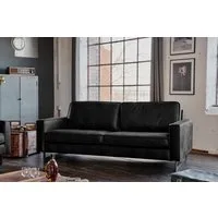 KAWOLA Sofa VILNIUS, Couch Lederfaserstoff, 2-Sitzer oder 3-Sitzer, verschiedene Farben