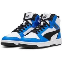 PUMA REBOUND V6 MID JR Sneaker knöchelhoch, retro-inspiriertes Design, mit SOFTFOAM+ Dämpfung