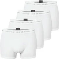 Schiesser Retro Boxer 4er Pack Cotton Flex (Spar-Set, 4-St) Retro Short / Pant - Baumwolle - ohne Eingriff - Atmungsaktiv