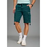 KangaROOS Cargoshorts gerade geschnitten, mit Bindeband am Beinabschluss und Bund