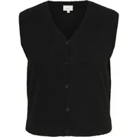 JDY Kurzweste CARALLY S/L V-NECK VEST KNT 177911 Black
