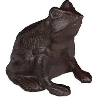 relaxdays Gartenfigur Frosch antik