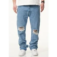 DAILY COTTON Straight-Jeans DCPARADERA Herren Lange Hose Jeans Ripped Straight-Fit
