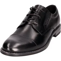 bugatti Schnürschuh, Blockabsatz, Abendschuh, Festtagsschuh, Businessschuh, Logoprägung