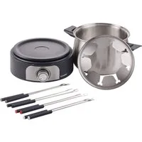 SilverCrest Elektro-Fondue Elektro Fondue Set Edelstahl 3L 1500W SFE 1500 D3 silber