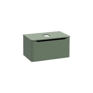 VitrA New Integra Round Waschtischunterschrank für Aufsatzwaschtisch mit 1 Vollauszug 80 Matt,70046 70046